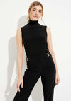 Joseph Ribkoff Buckle Detail Straight Leg Trousers, Black