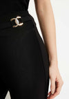 Joseph Ribkoff Buckle Detail Straight Leg Trousers, Black