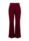 Joseph Ribkoff Heavy Knit Flared Pull On Trousers, Wine