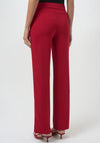 Joseph Ribkoff Scuba Crepe Wide Leg Pull on Trousers, Red