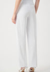 Joseph Ribkoff Button Detail Wide Leg Trousers, White