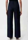 Joseph Ribkoff Button Detail Wide Leg Trousers, Navy