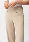 Joseph Ribkoff Button Detail Wide Leg Trousers, Beige
