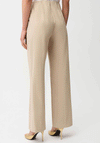 Joseph Ribkoff Button Detail Wide Leg Trousers, Beige