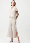 Joseph Ribkoff Textured Satin Culotte Trousers, Champagne