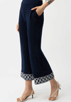 Joseph Ribkoff Guipure Culotte Trousers, Navy