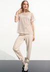 Joseph Ribkoff Sport Scuba Slim Leg Joggers, Beige