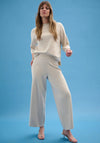 Joseph Ribkoff Knit Wide Leg Trousers, Cream