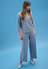 Joseph Ribkoff Knit Wide Leg Trousers, Blue