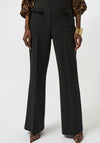 Joseph Ribkoff Bow Pocket Flared Pull on Trousers, Black