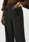 Joseph Ribkoff Bow Pocket Flared Pull on Trousers, Black