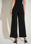 Joseph Ribkoff Mesh Panel Wide Leg Trousers, Black