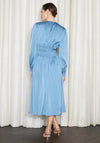 Jovonna Chaon Satin A Line Midi Dress, Blue