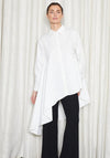 Jovonna Asco Asymmetric Oversize Shirt, White