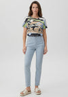 Betty Barclay All Over Print With Rhinestone Detail T-Shirt, Blue Multi