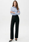 Bianca Striped Cotton Regular Fit Shirt, Blue