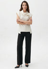 My Soul Textured Wrap Double Top, Off White