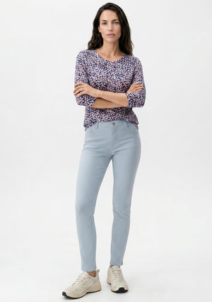 Olsen Vintage Romance Edda Top, Pink Multi