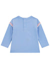 Guess Baby Girl Be Brave Long Sleeve Top, Blue
