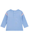 Guess Baby Girl Be Brave Long Sleeve Top, Blue