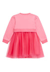 Guess Girl Long Sleeve Jumper and Tulle Dress, Pink