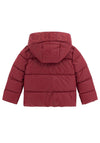 Guess Mini Girl Hooded Puffer Coat, Wine