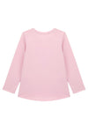 Guess Girls Sequins Logo Long Sleeve Top, Pink