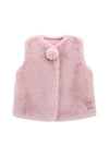 Guess Mini Girl Faux Fur Gilet, Pink