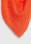 Calvin Klein Monogram Jacquard Scarf, Flame