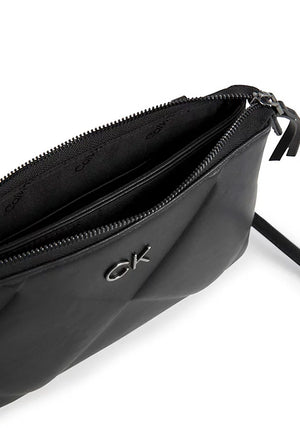 Calvin Klein Quilted Diamond Crossbody Bag, Black