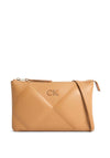 Calvin Klein Quilted Diamond Crossbody Bag, Brown Sugar