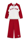 Guess Girl Hooded Jacket and Jogger Set, Red