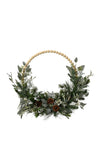 Kaemingk Modern Wooden Glitter Wreath