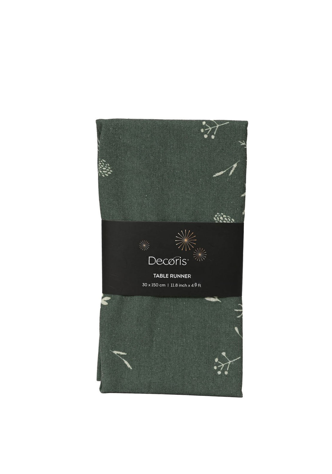 Kaemingk Winter Print Table Runner, Green