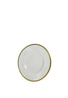 Kaemingk Gold Rim 8” Plate, Clear & Gold