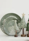 DINNER PLATE STONEWARE ROUND REACTIVEGLAZE