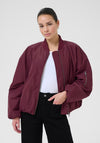 Kaffe Lorena Bomber Jacket, Windsor Wine