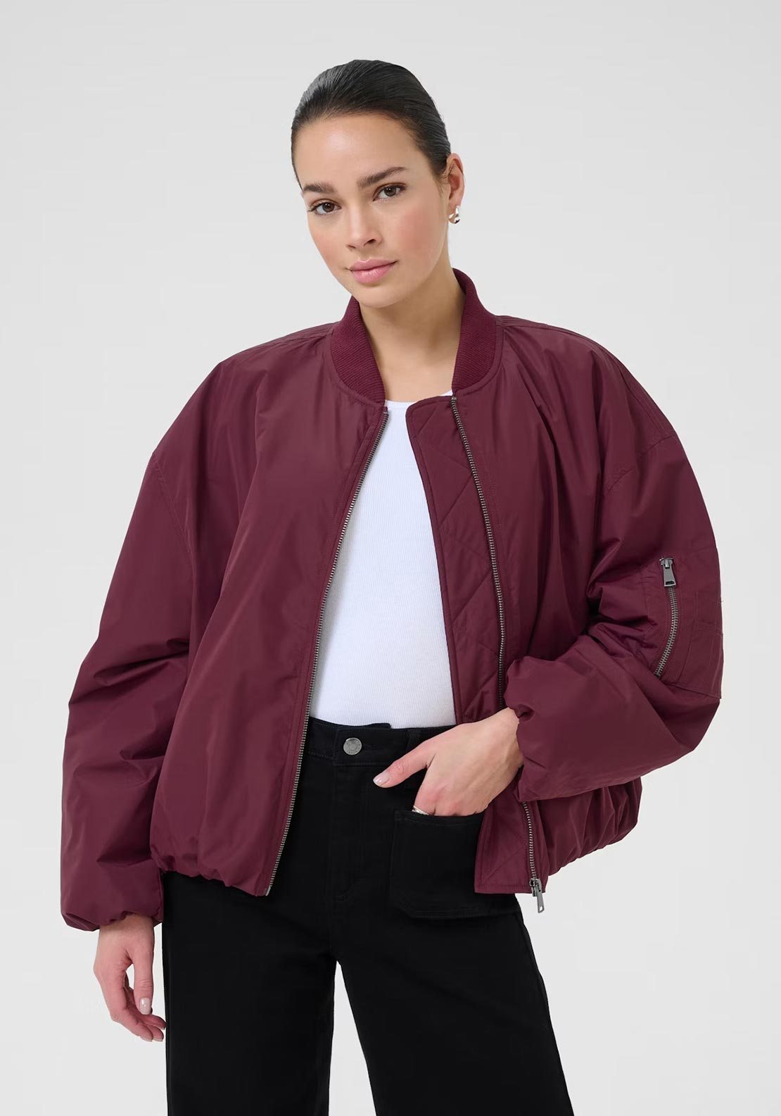 Holland Bomber Jacket - Wine