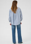 KAFFE Milian Oversized Striped Shirt, Blue