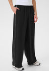 Kaffe Tessa Piped Trim Trousers, Black