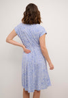 KAFFE Bella Printed Jersey Dress, Ultramatine