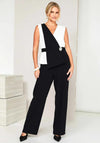 Kate Cooper Two Tone With Embellishment Jumpsuit, Black
