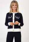 Kate & Pippa Coco Knit Cardigan, Navy