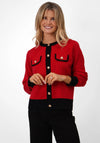 Kate & Pippa Coco Knit Cardigan, Red