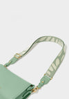Katie Loxton Abstract Canvas Bag Strap, Seafoam Green & Ivory