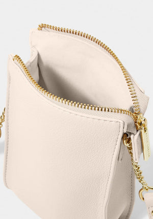 Katie Loxton Zana Slim Crossbody Bag, Eggshell
