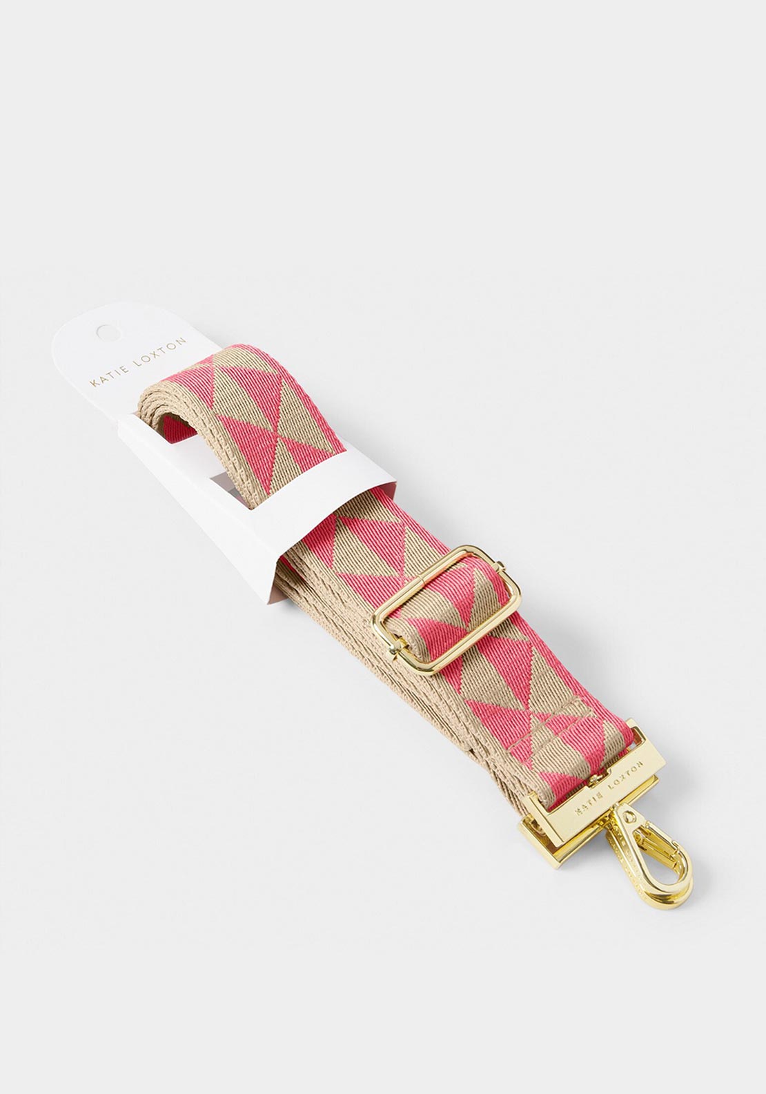 Katie Loxton Canvas Bag Strap, Coral
