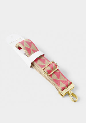 Katie Loxton Canvas Bag Strap, Coral