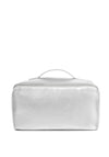 Katie Loxton Patent Crackle Large Makeup & Wash Bag, Silver