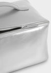 Katie Loxton Patent Crackle Large Makeup & Wash Bag, Silver